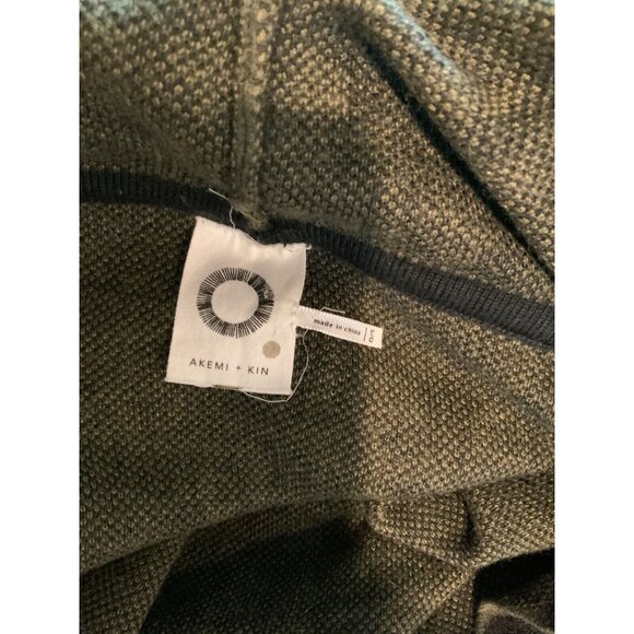 Akemi + Kin Green & Black Terra Animal Print Kimono Sleeve Cardigan, Sz O/S - Picture 5 of 5